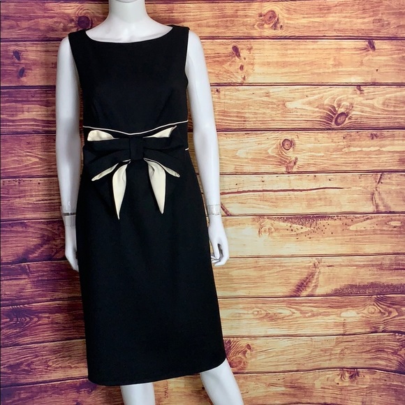 Valentino Dresses & Skirts - Valentino Black Sheath Bow Sleeveless Wool Dress